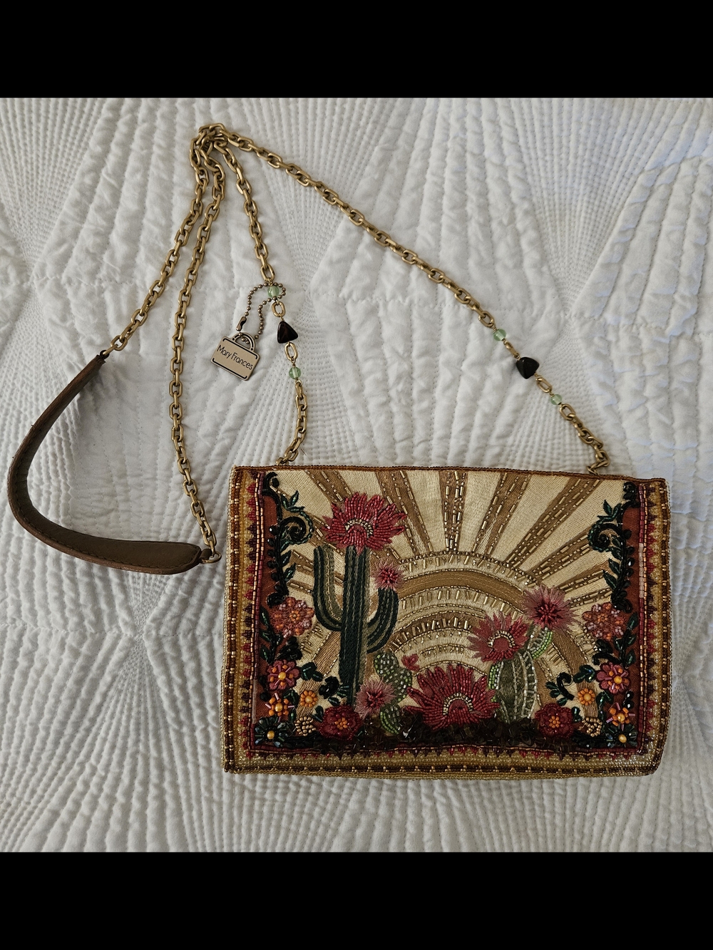 Desert Sunrise Mary Frances Crossbody Handbag NWOT